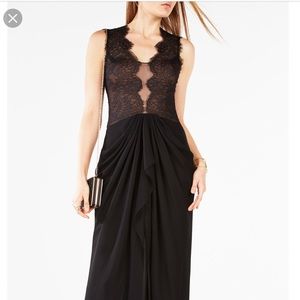 BCBG Brandy Lace Bodice Gown